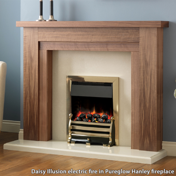 Pureglow Daisy Illusion Electric Fire | Flames.co.uk